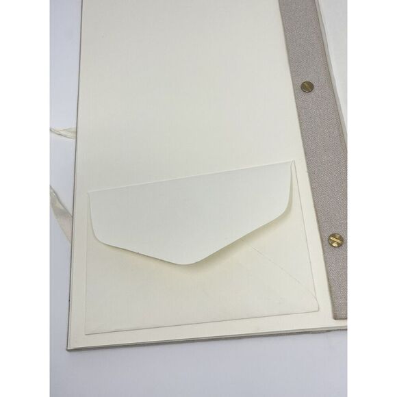 Pottery Barn Photo Picture Memory Book Album Linen Beige  Scrapbook 8.5x14.5” - Picture 9 of 11